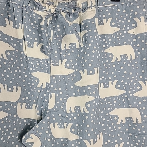 NEW Hanna Andersson Unisex Polar Bear Flannel Pajama Pants Adult Sz L Retail $59 - Picture 2 of 8